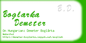 boglarka demeter business card